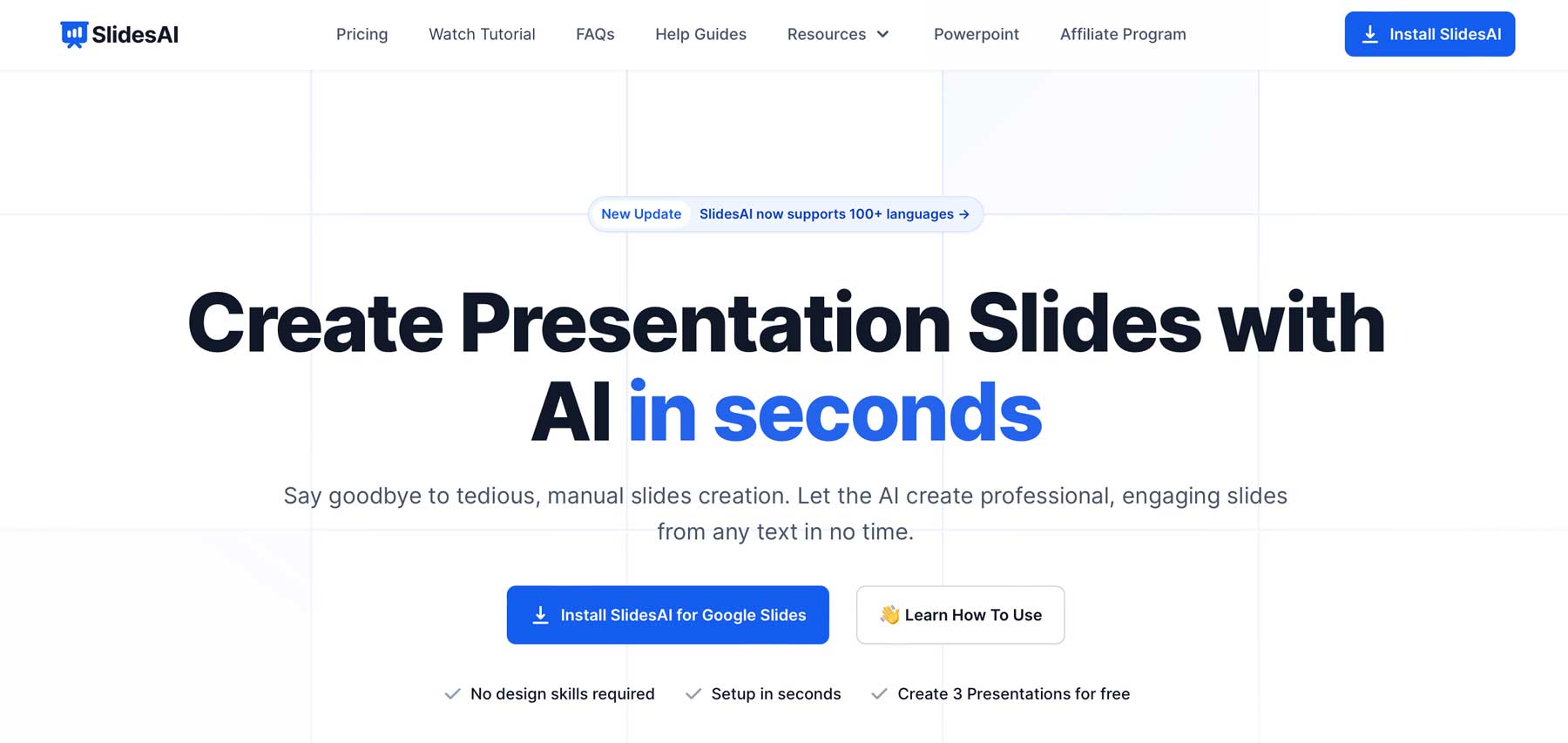 AI presentation tools Slides AI