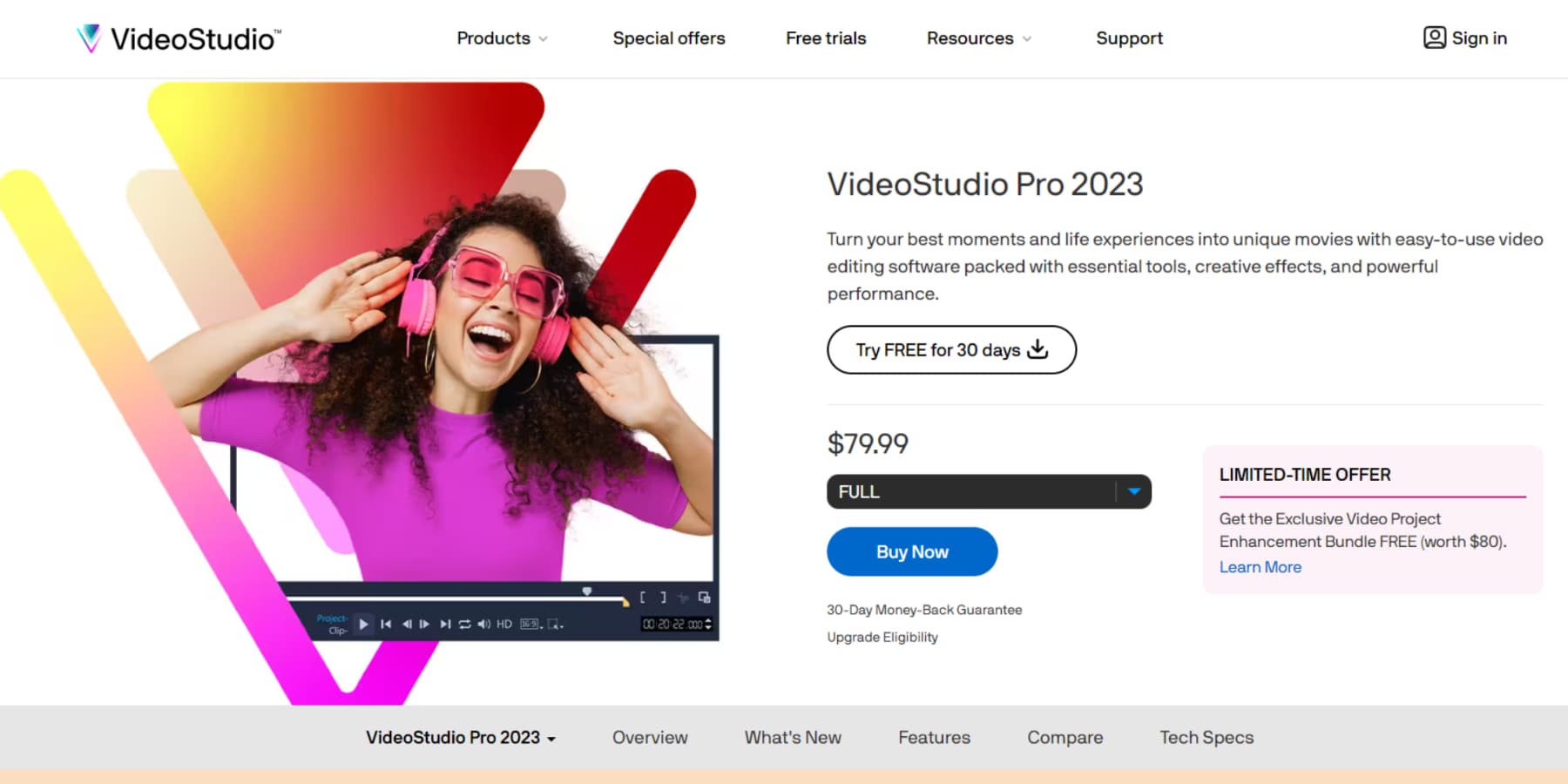 VideoStudio Pro's Homepage