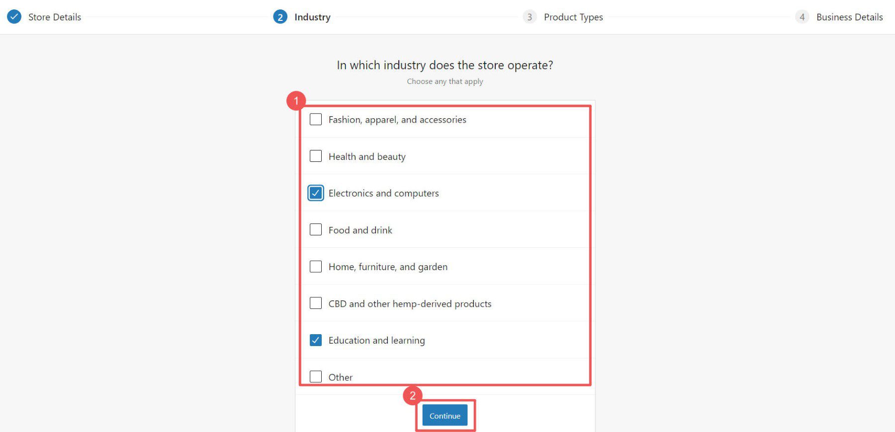 Woo Onboarding Flow - Steps 5-6