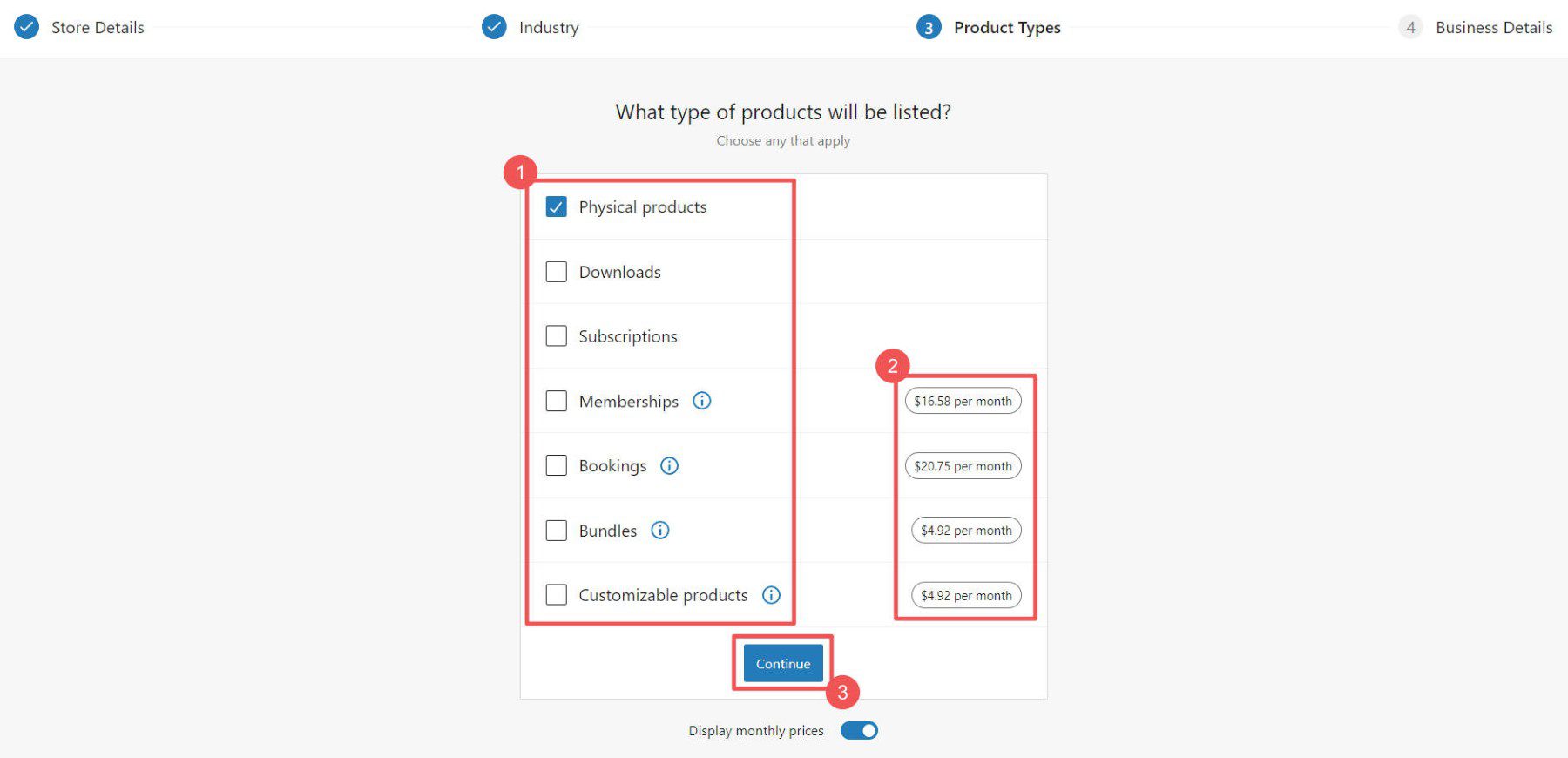 Woo Onboarding Flow - Steps 7-9