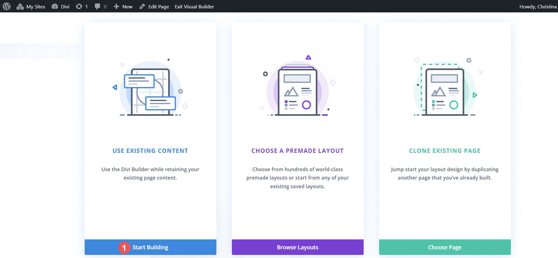 Use existing content in Divi Builder