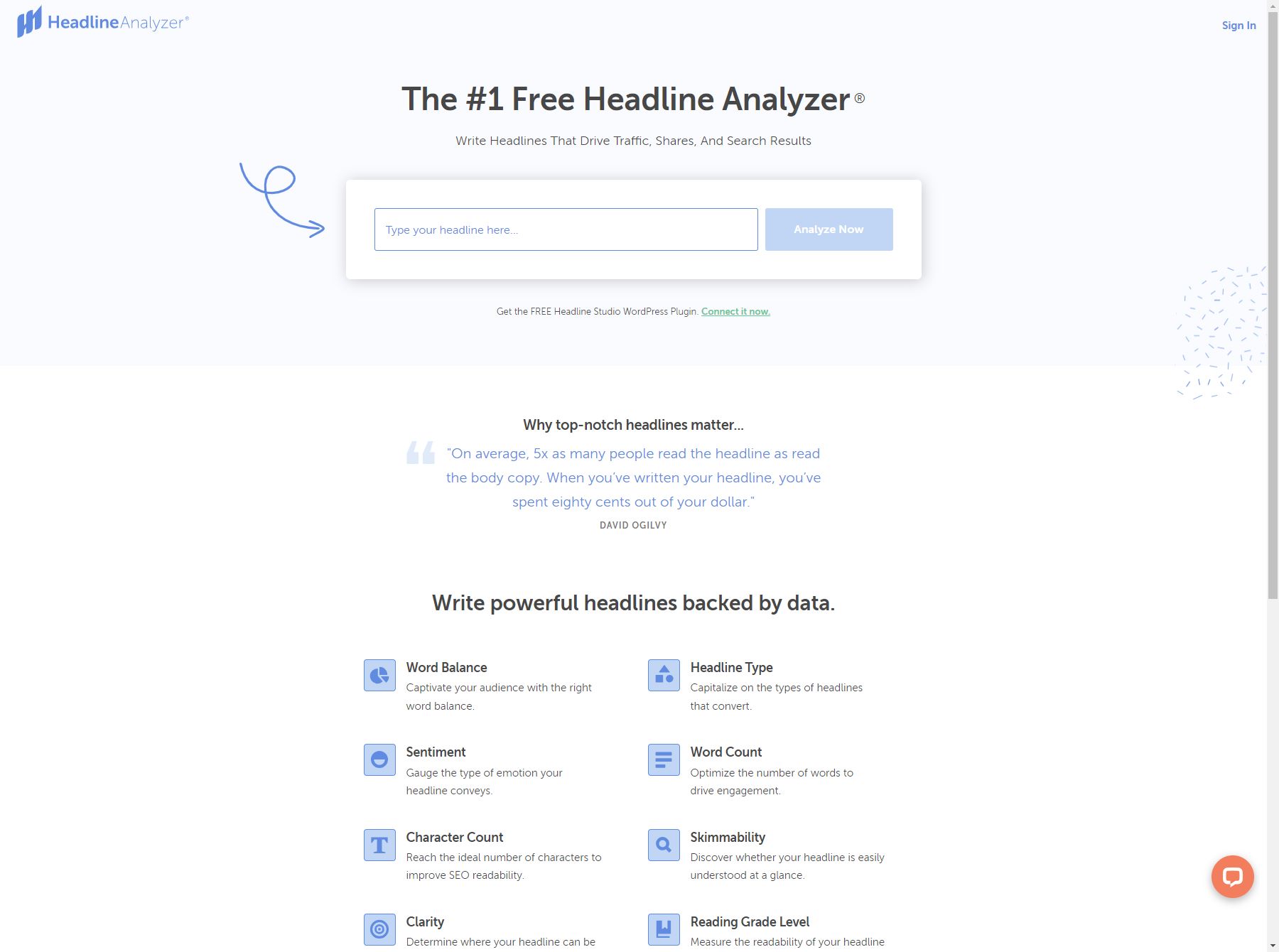 CoSchedule Headline Analyzer Social Media Tool