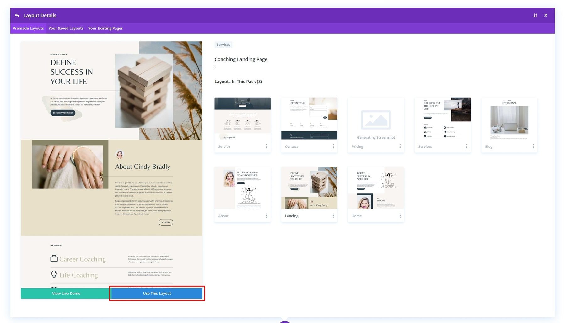 Build a Homepage Divi AI