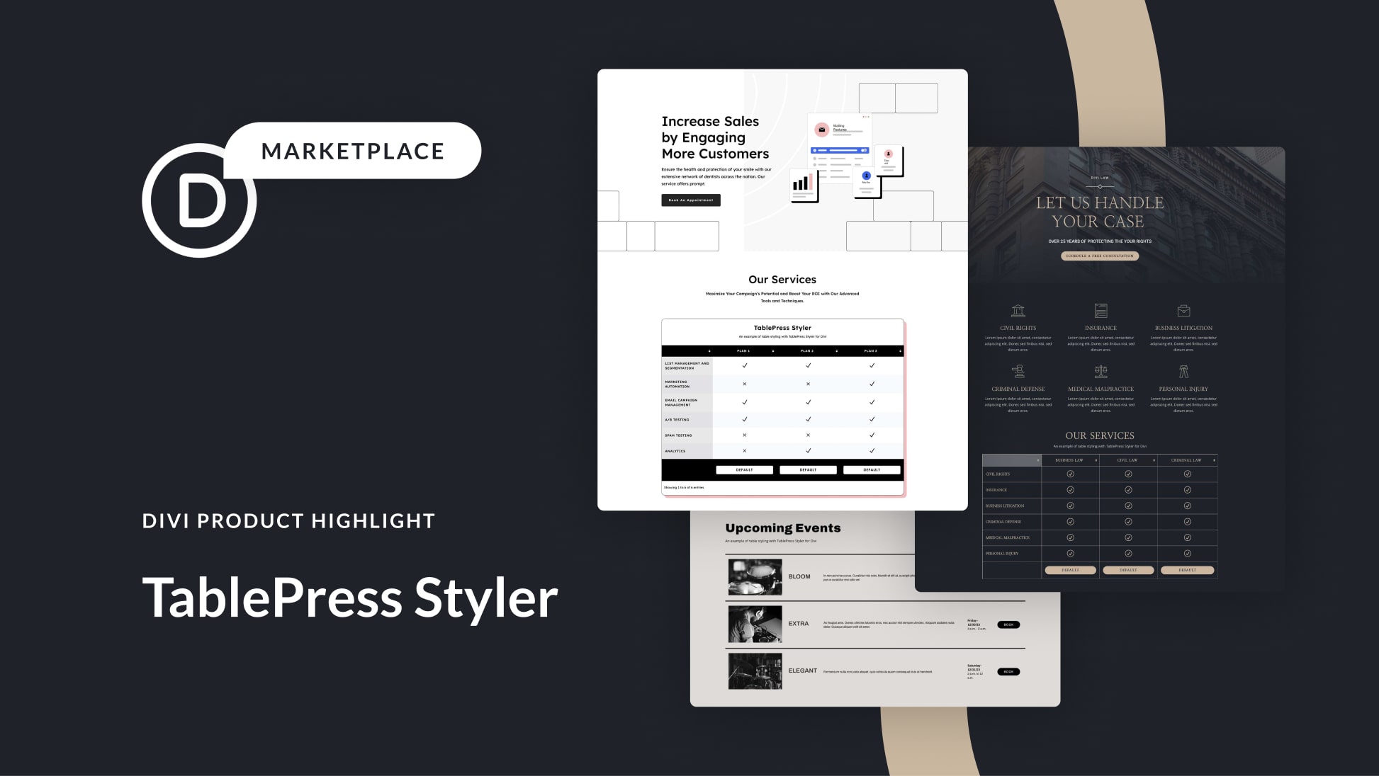 Divi Product Highlight: TablePress Styler