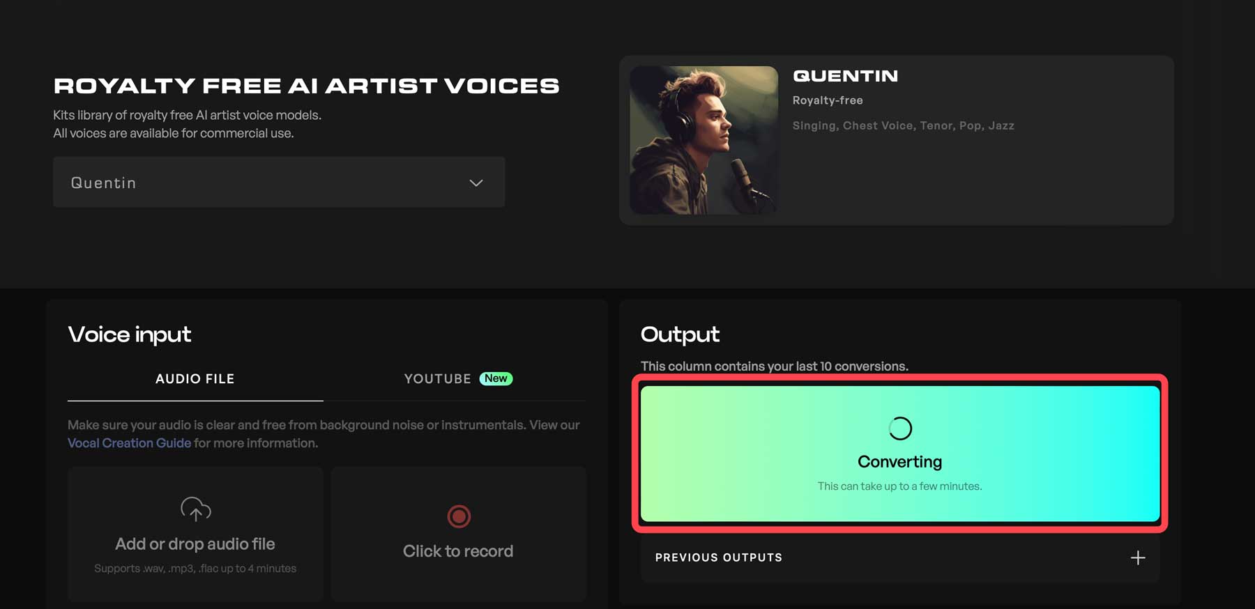 Create AI Voice Covers Online for Free