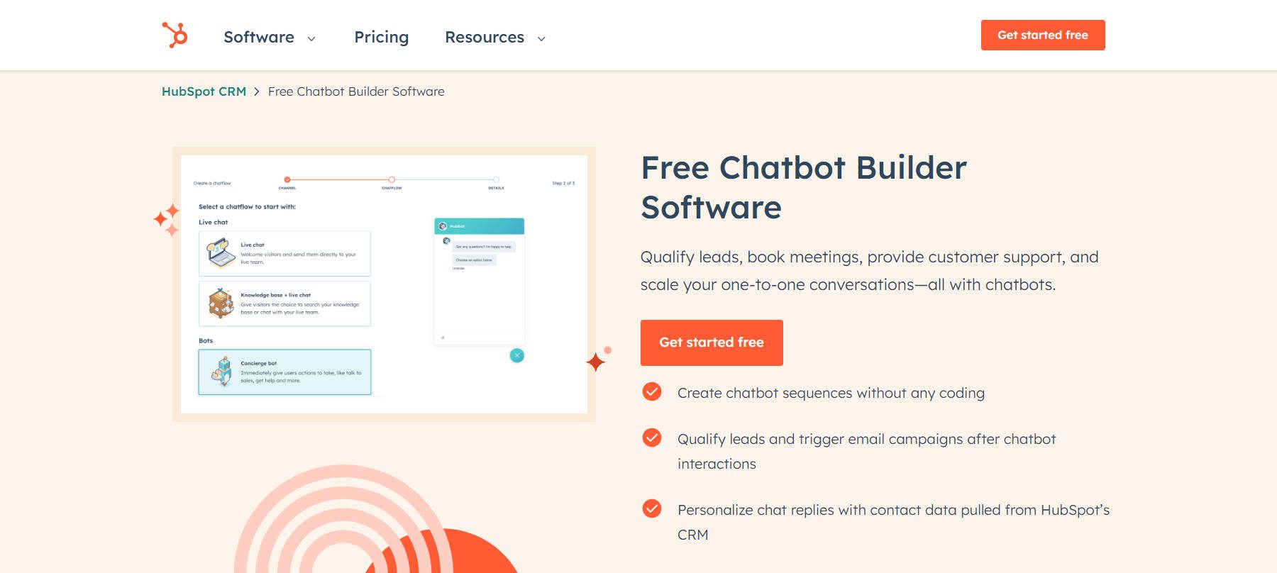 Hubspot - Chatbot Landing Page August 2023