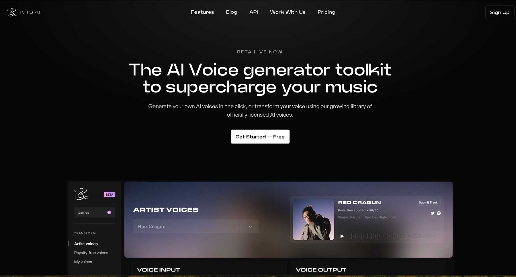 Kits.AI singing voices