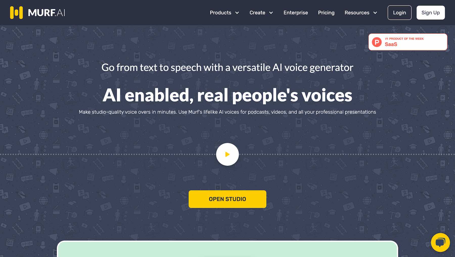 Murf.ai AI Voice Changer website screenshot