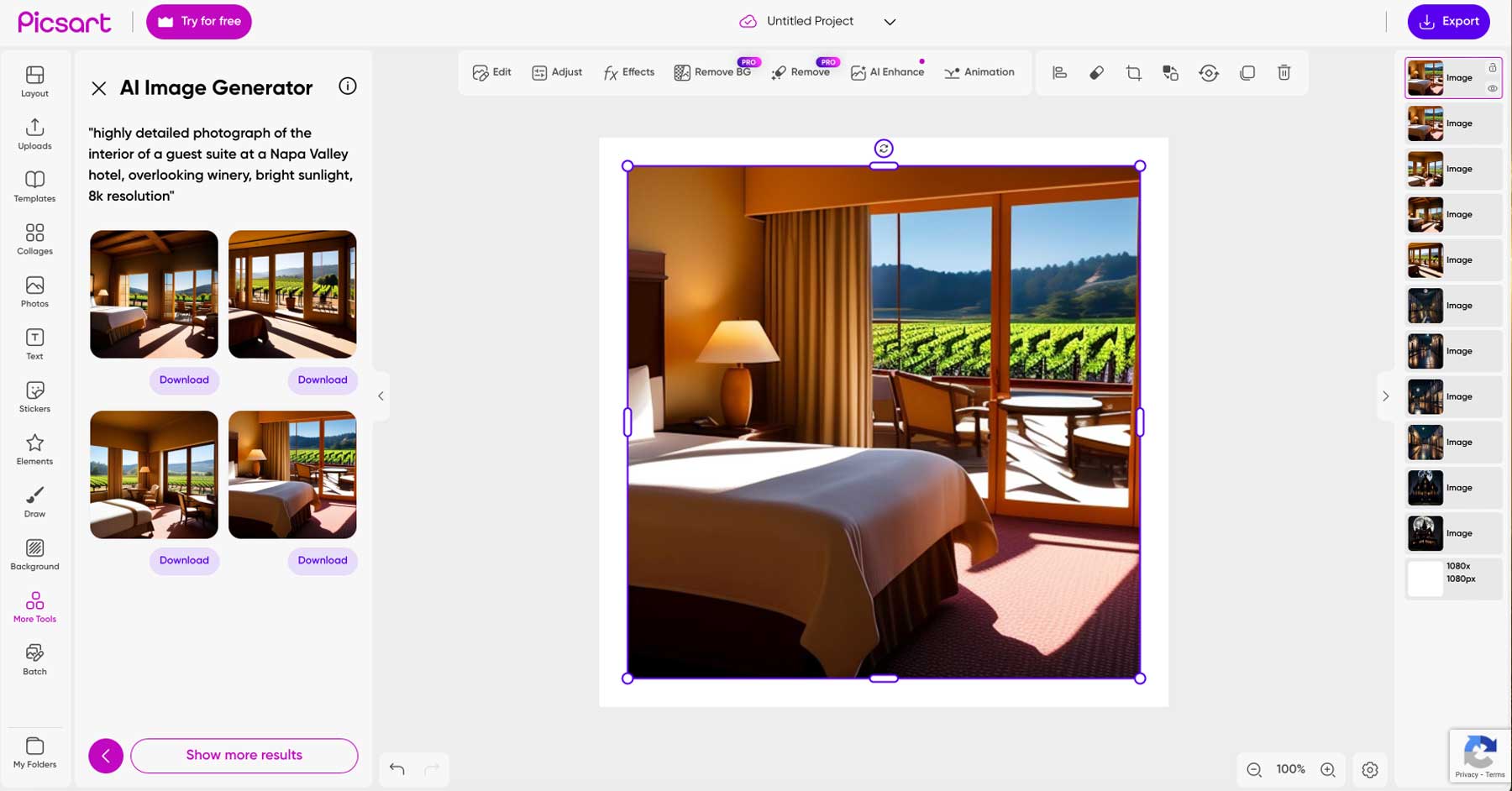 Animated GIF generator from Picsart makes AI fun again