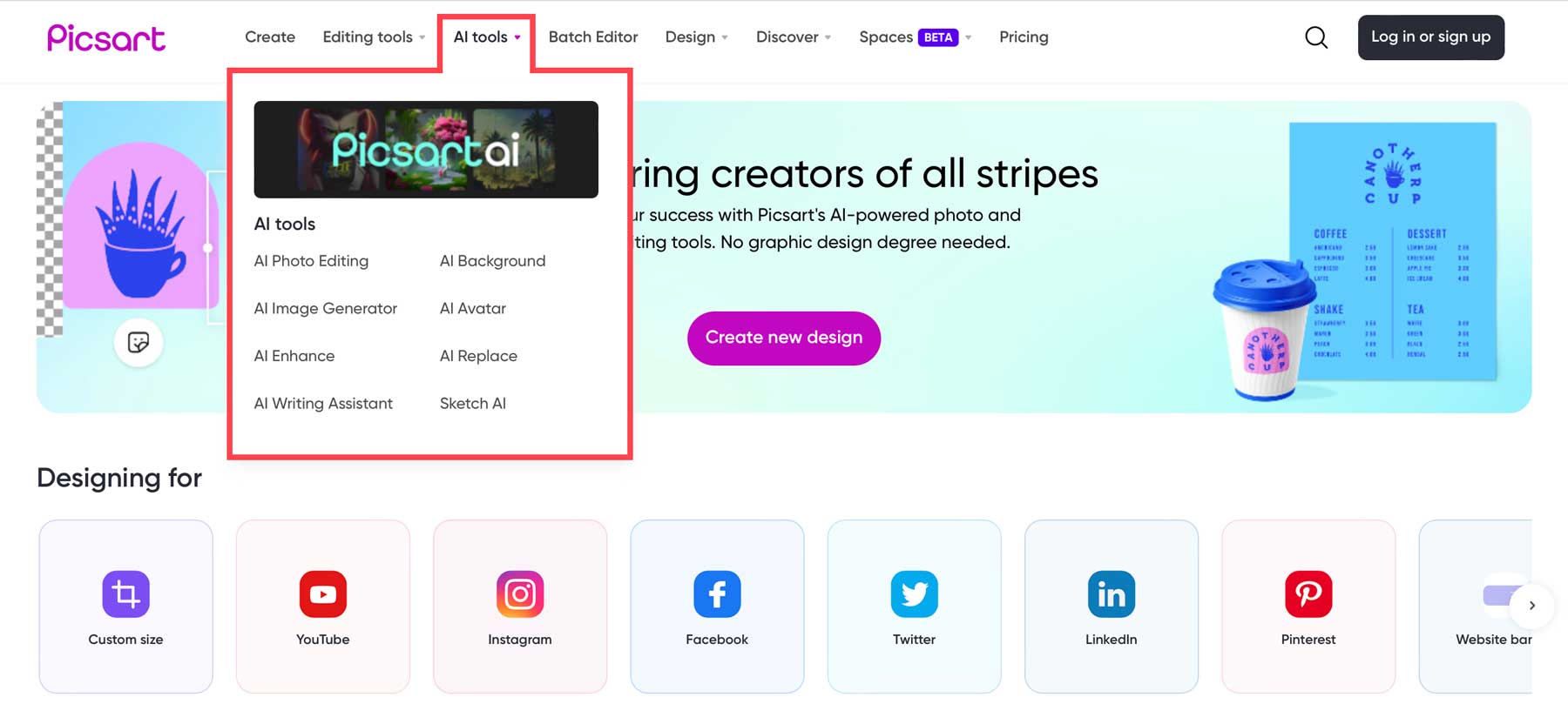 Picsart AI tools