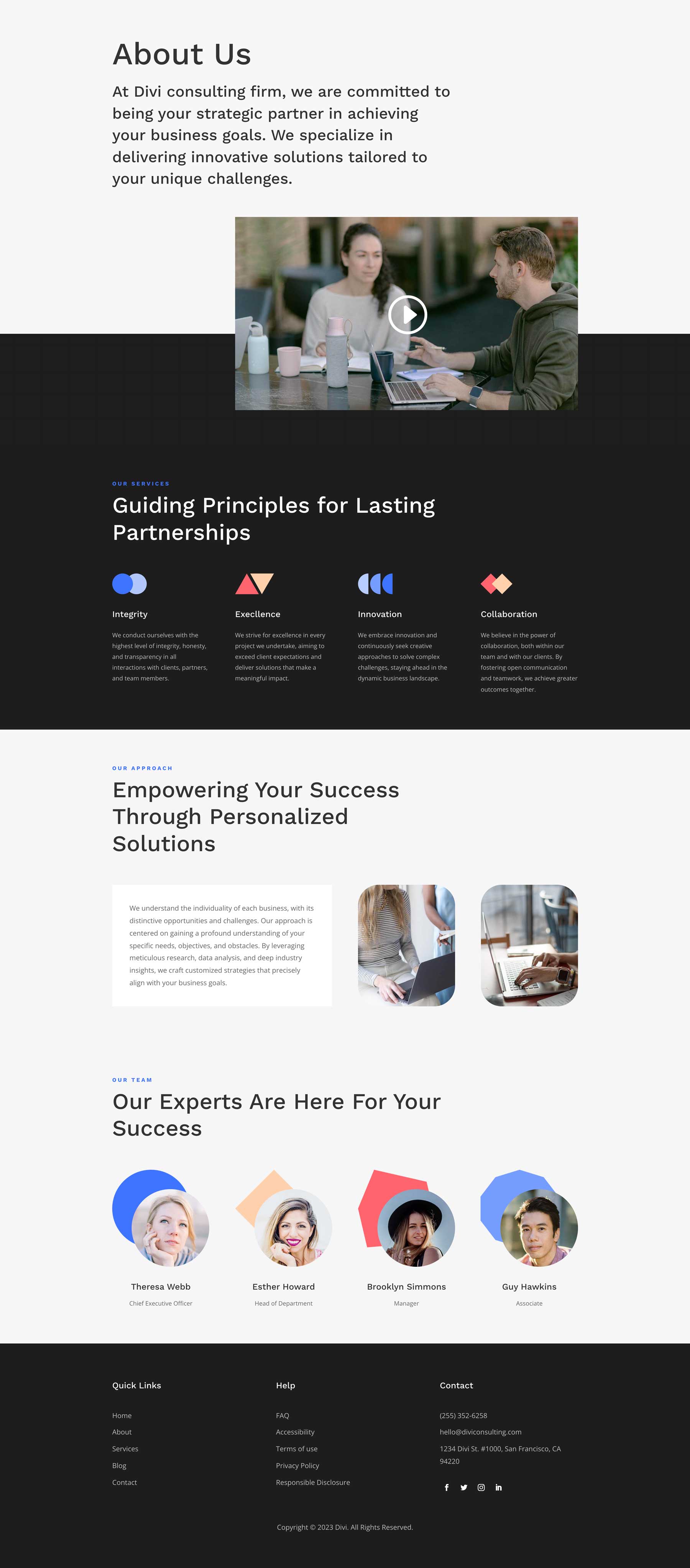 Consulting Layout Pack for Divi