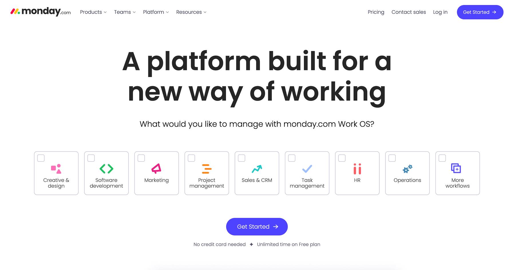 Monday.com Website Homepage Screenshot September 2023