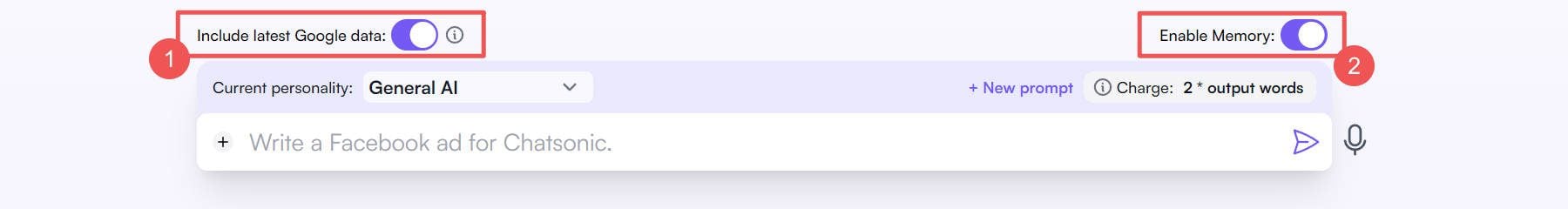 Chatsonic Latest Data and Memory