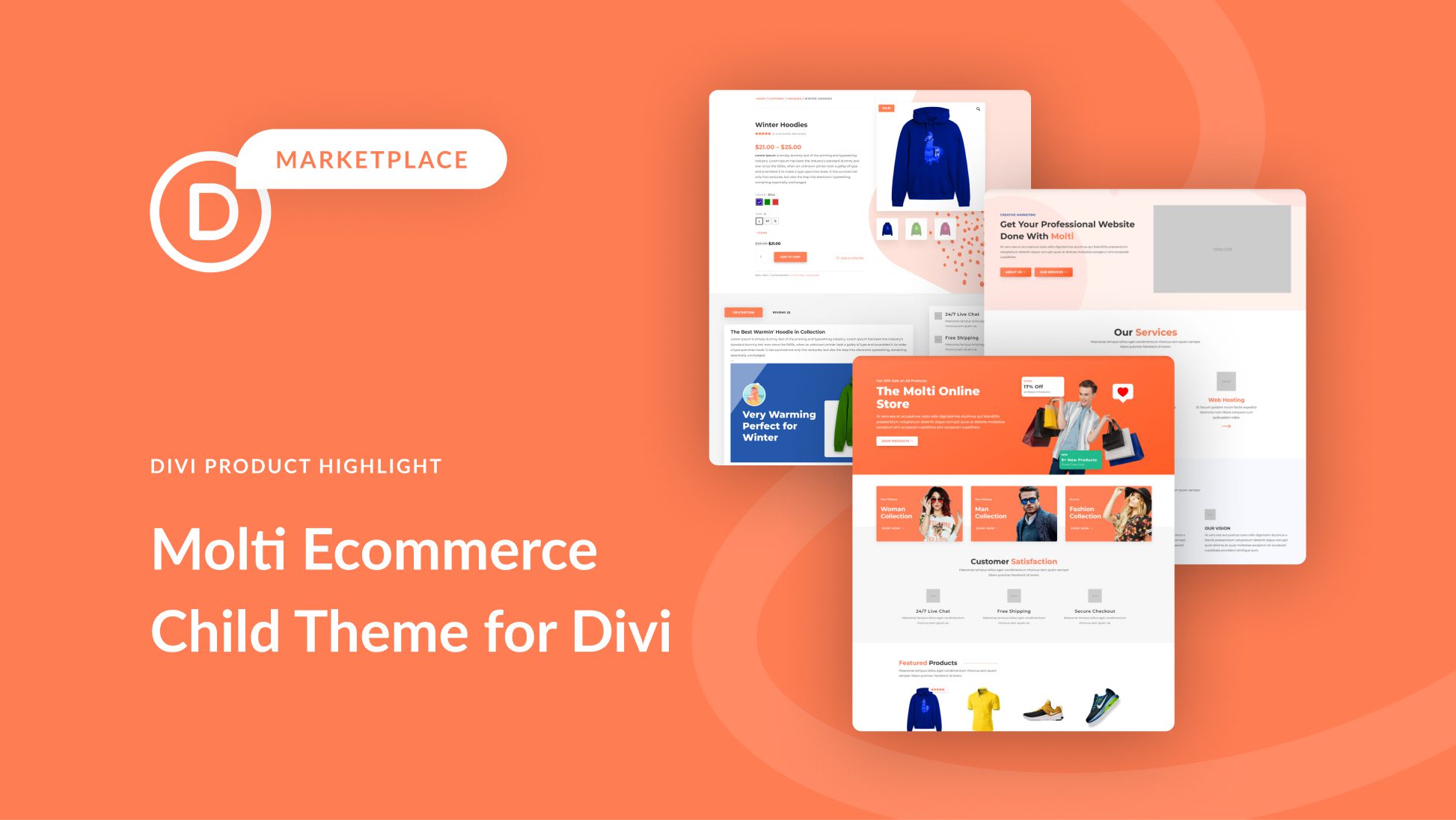 Divi Product Highlight: Molti Ecommerce