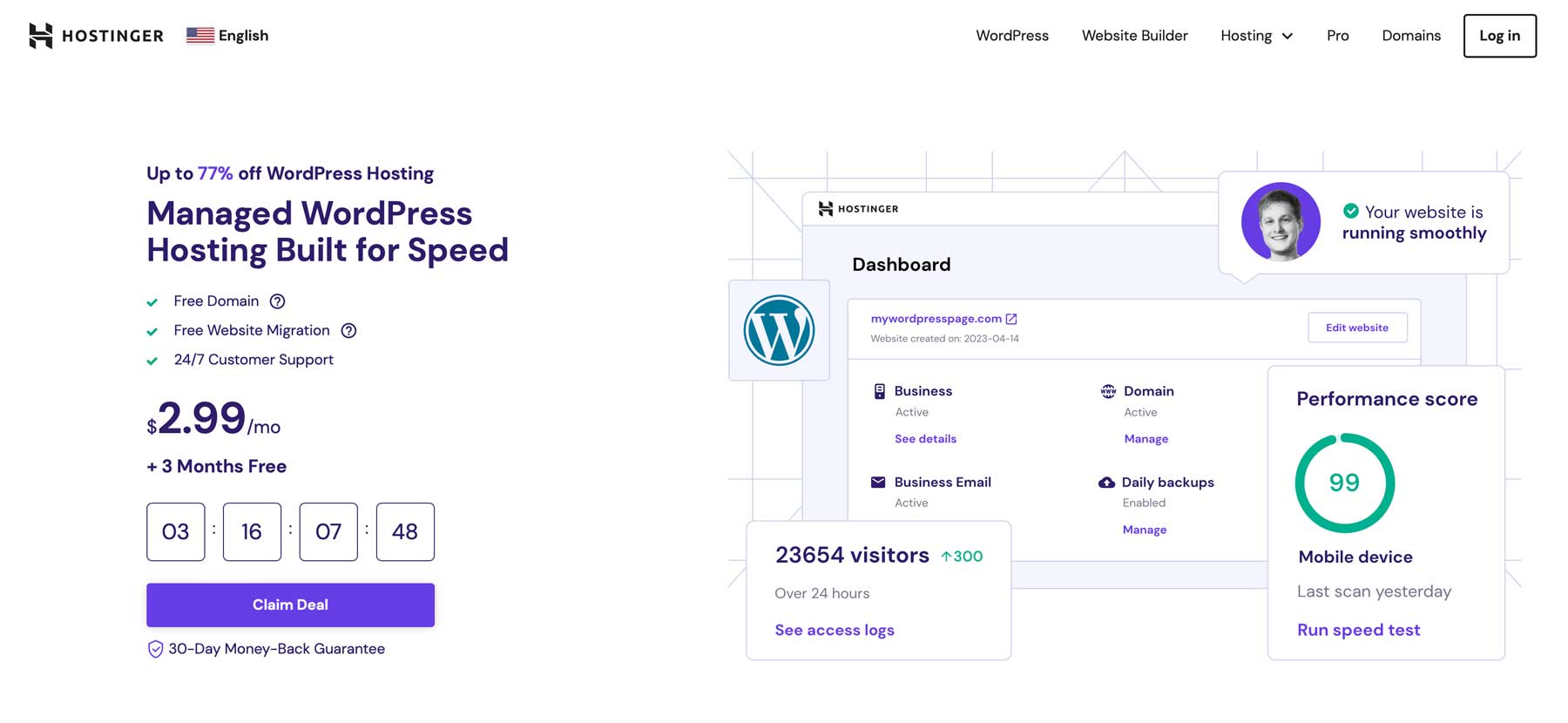 Hostinger AI WordPress website builder