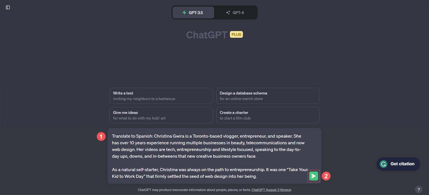 Translate your copy from one language to another with ChatGPT
