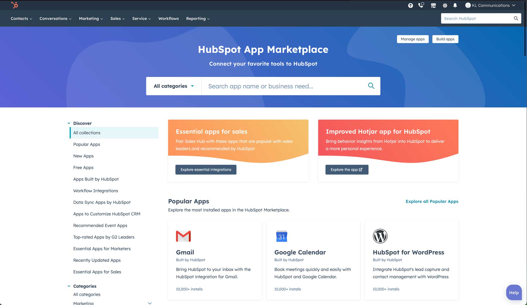 HubSpot App Marketplace