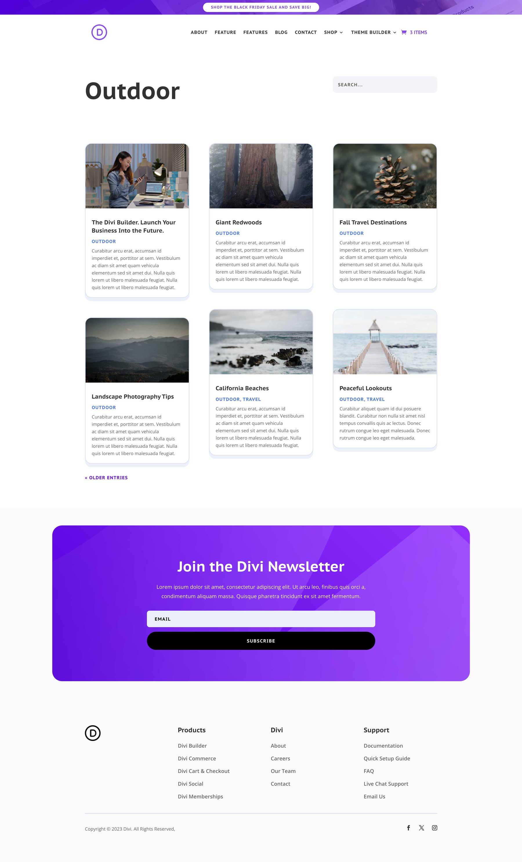 cyber monday 2023 SaaS Website pack