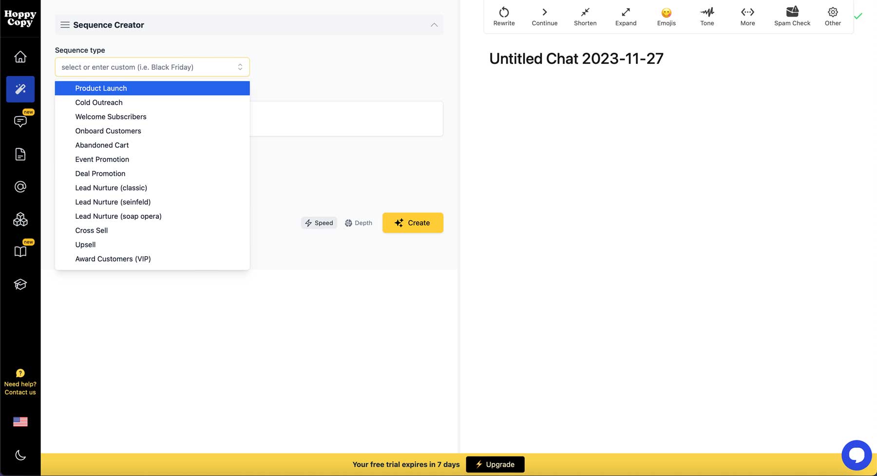 sequence creator