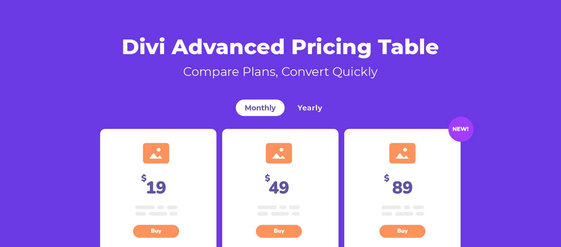 Advanced Pricing Table For Divi