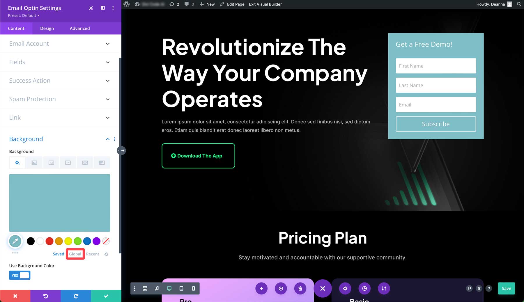 high-converting Divi landing page