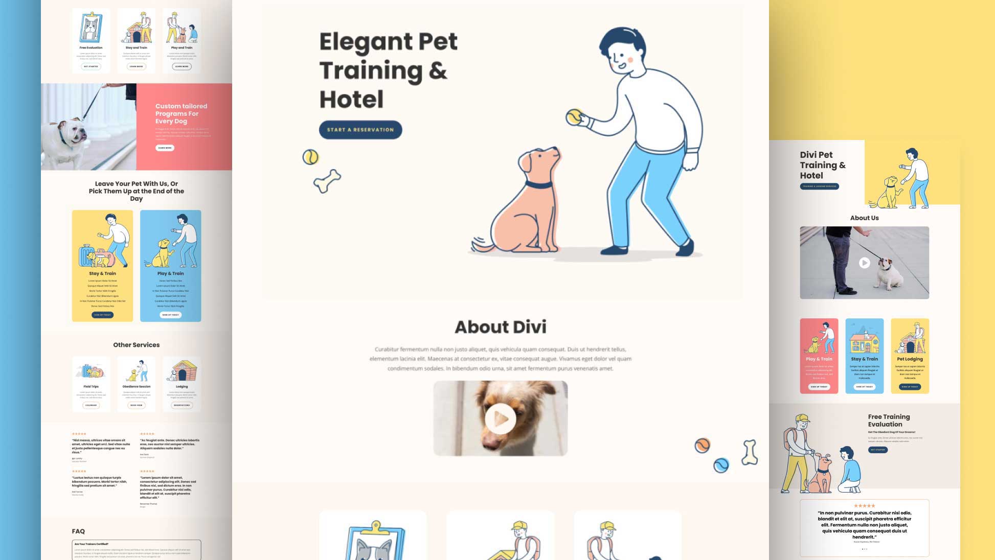 Get a Free Pet Trainer Layout Pack For Divi