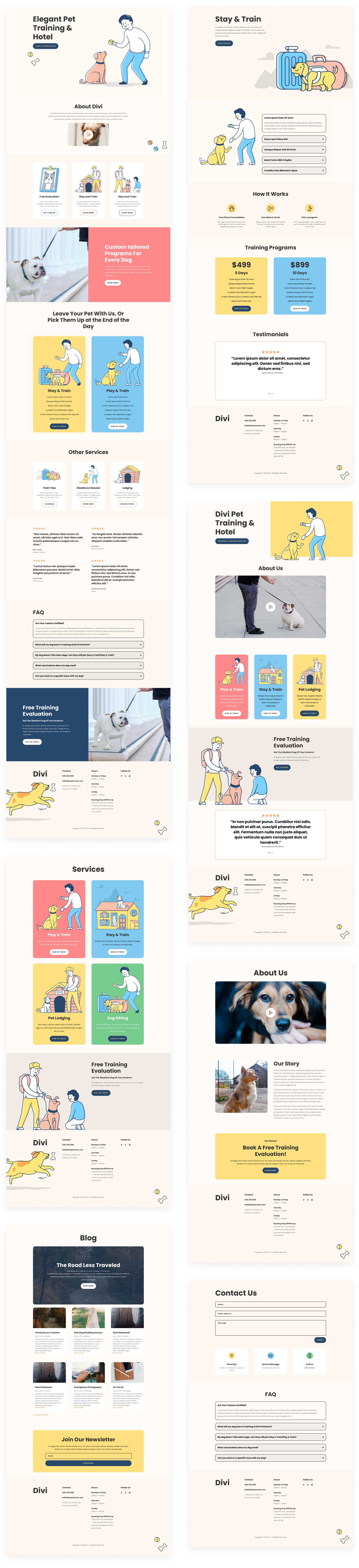Pet Trainer layout pack