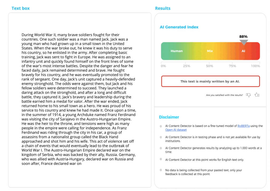 Crossplag AI Detector for Content Scanning