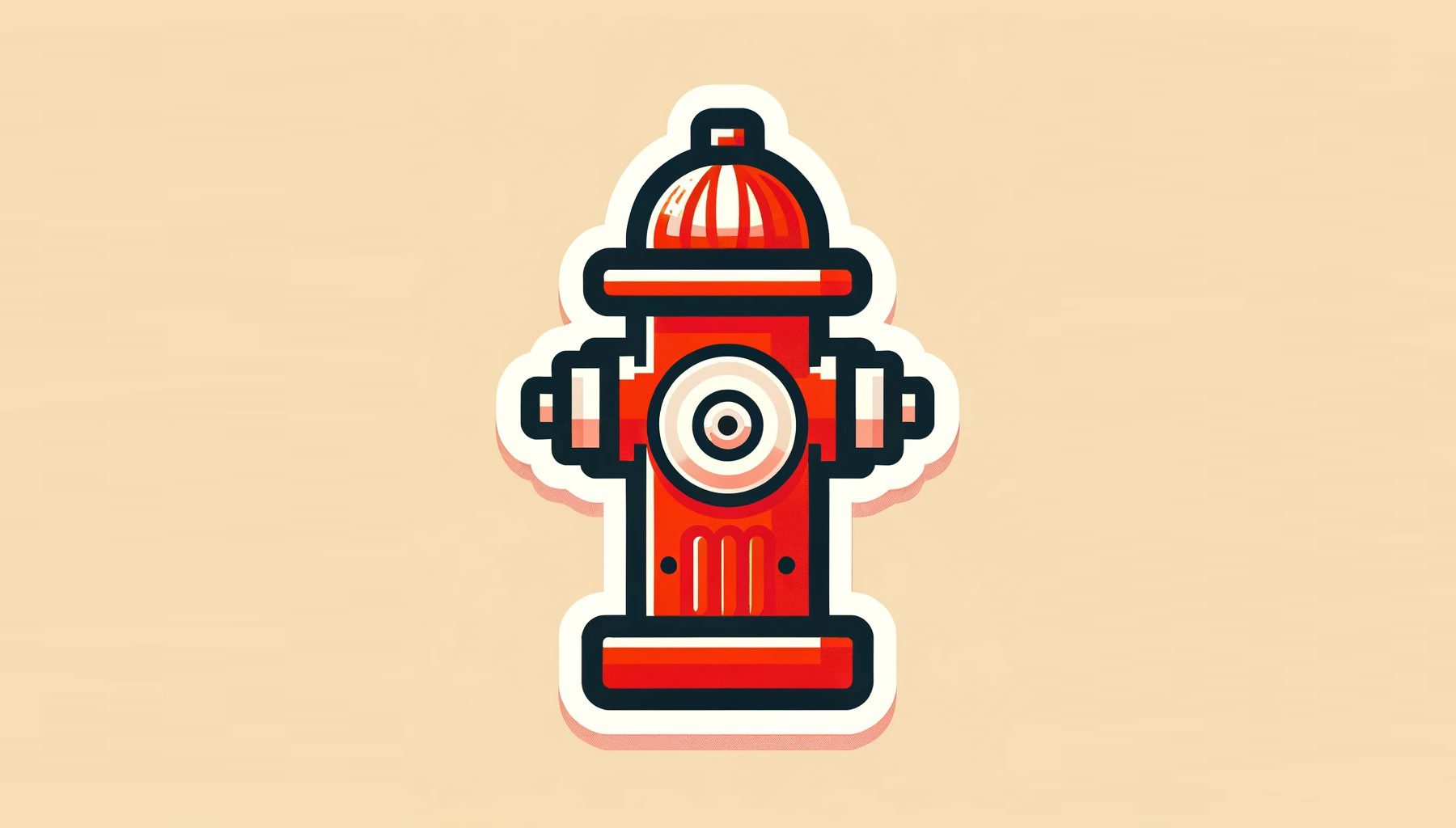 Fire Hydrant Sticker Created with DALLE-3 and ChatGPT