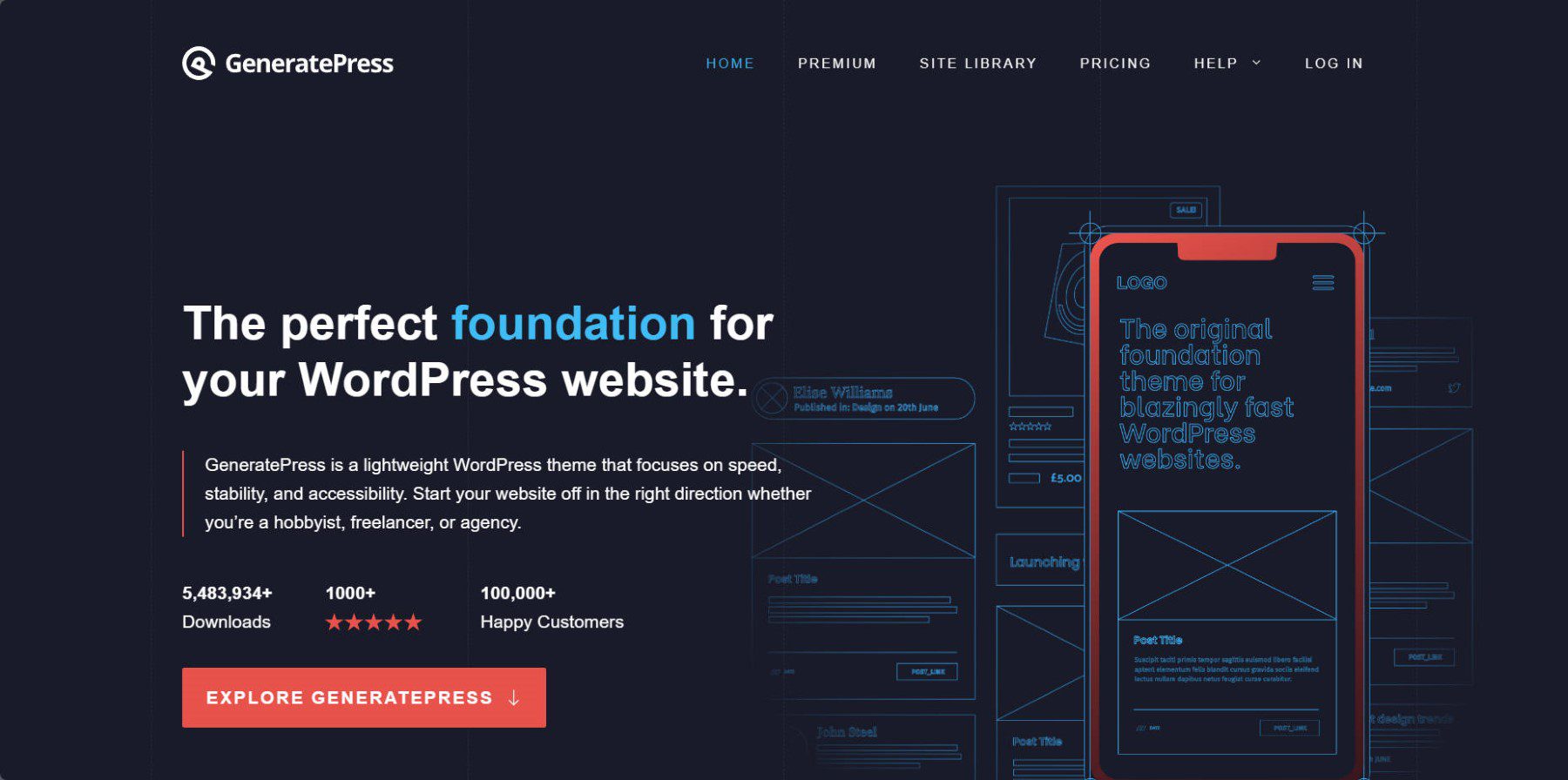 GeneratePress Theme - Homepage - January 2024