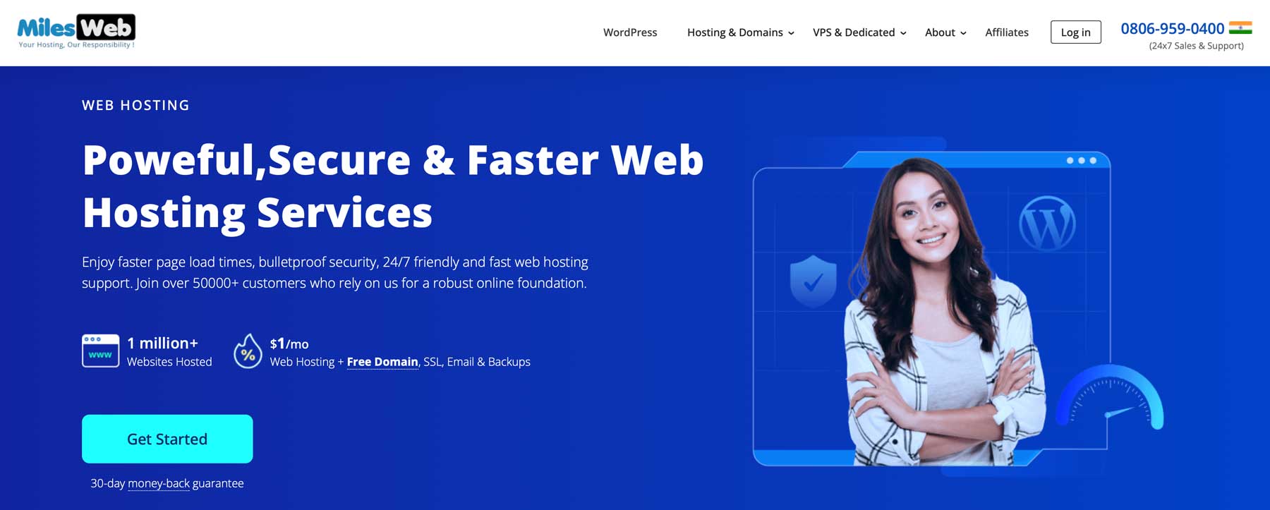 Milesweb AWS hosting