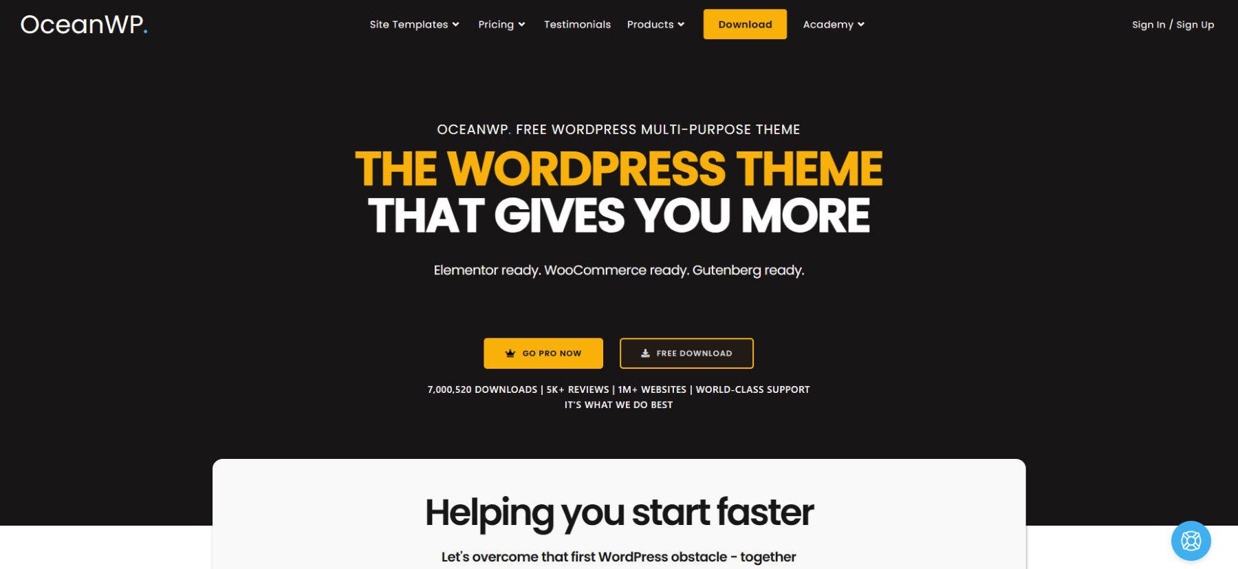 OceanWP Theme - Homepage - January 2024