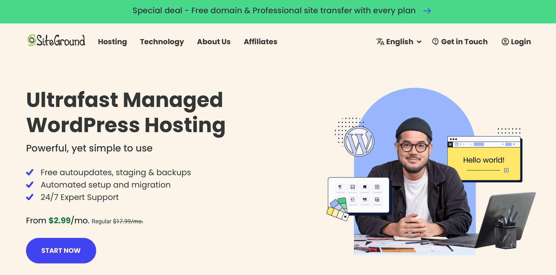 SiteGround WordPress hosting