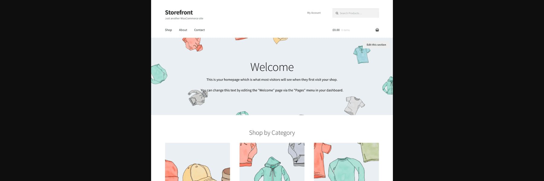 storefront woocommerce theme