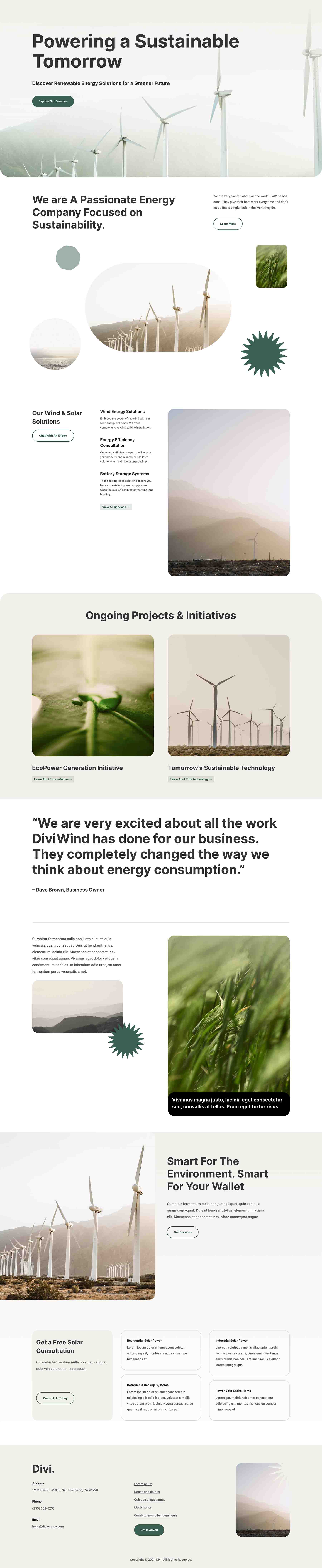 Sustainable Energy layout pack