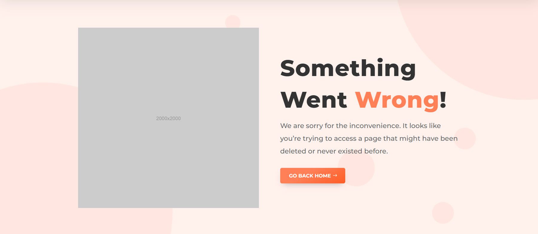 Molti Child Theme 404 Page Layout