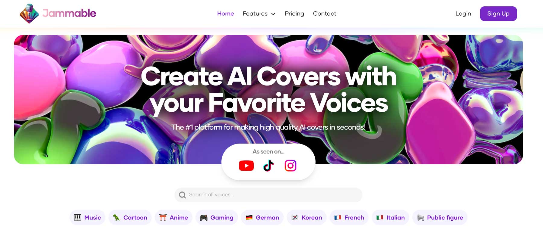 Jammable best AI websites