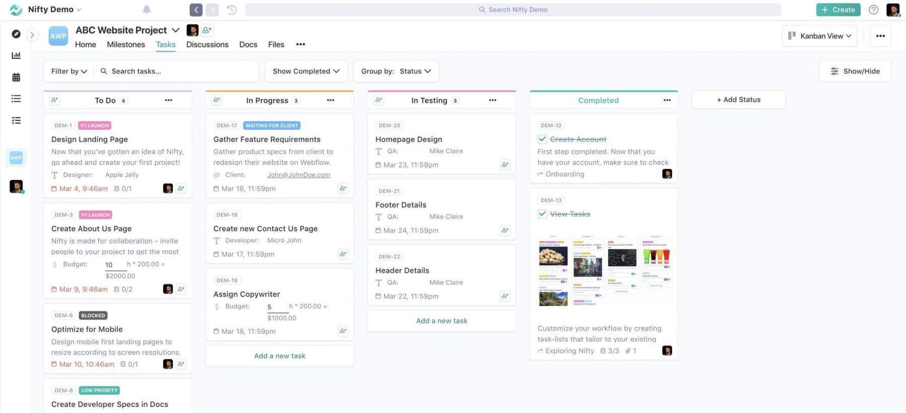 Nifty Kanban Boards for PM