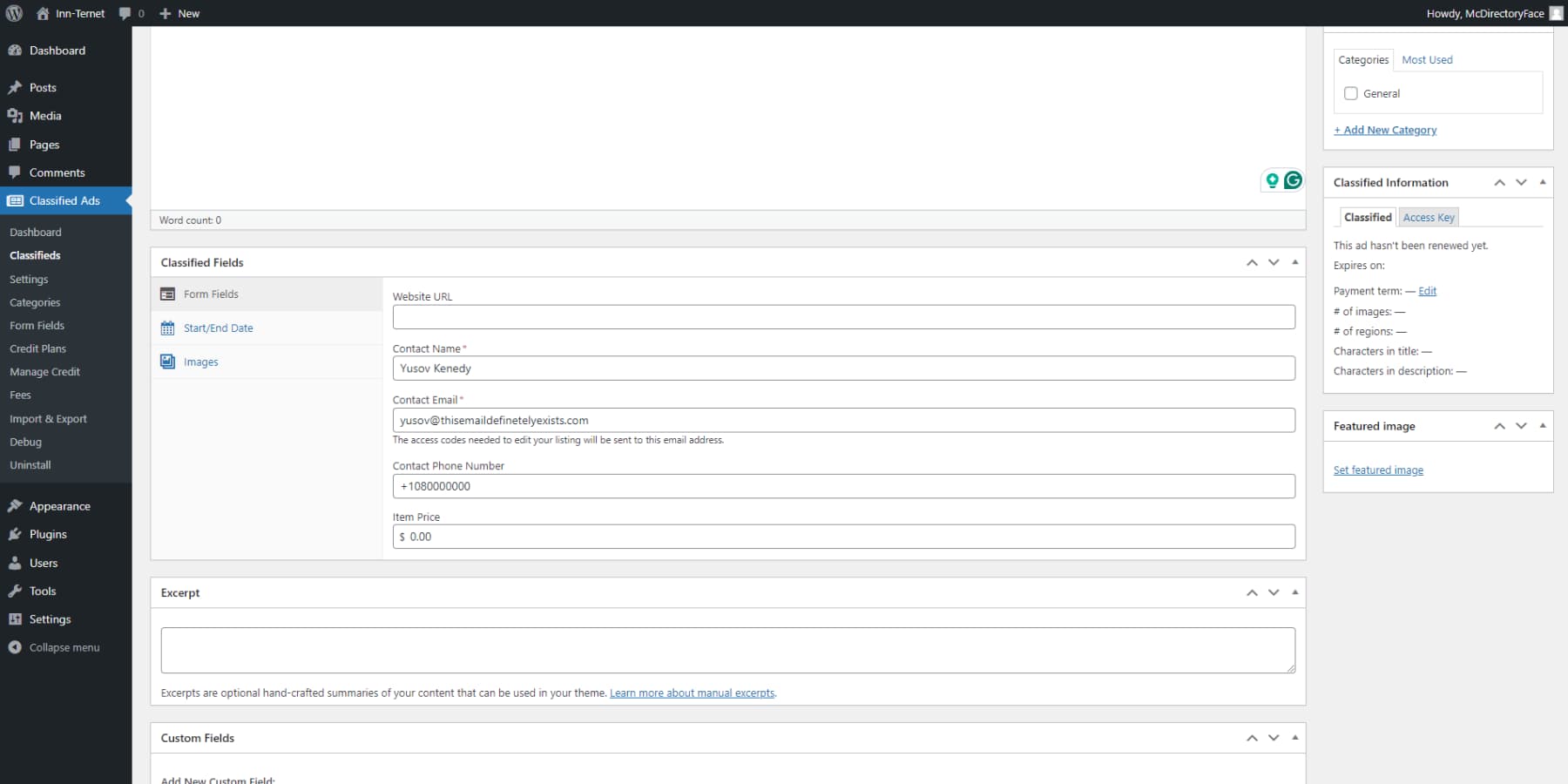 A screenshot of AWPClassfied's user interface - Best WordPress Directory Plugins