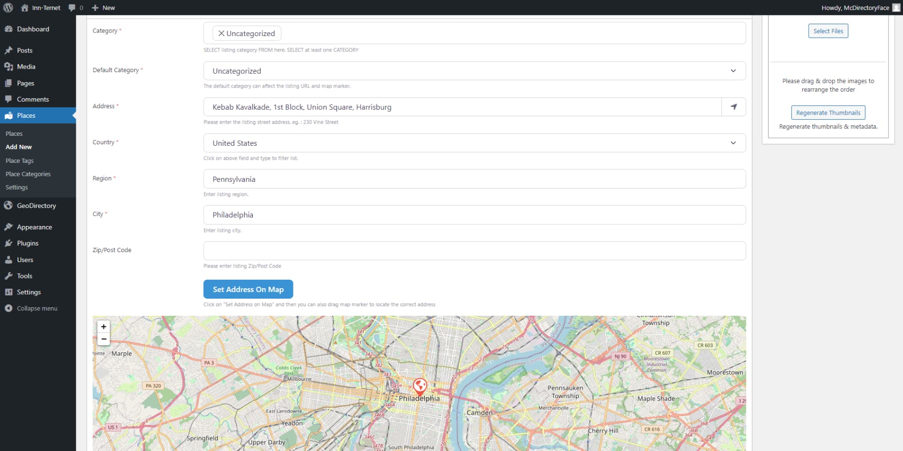 A screenshot of GeoDirectory's user interface - best wordpress directory plugins