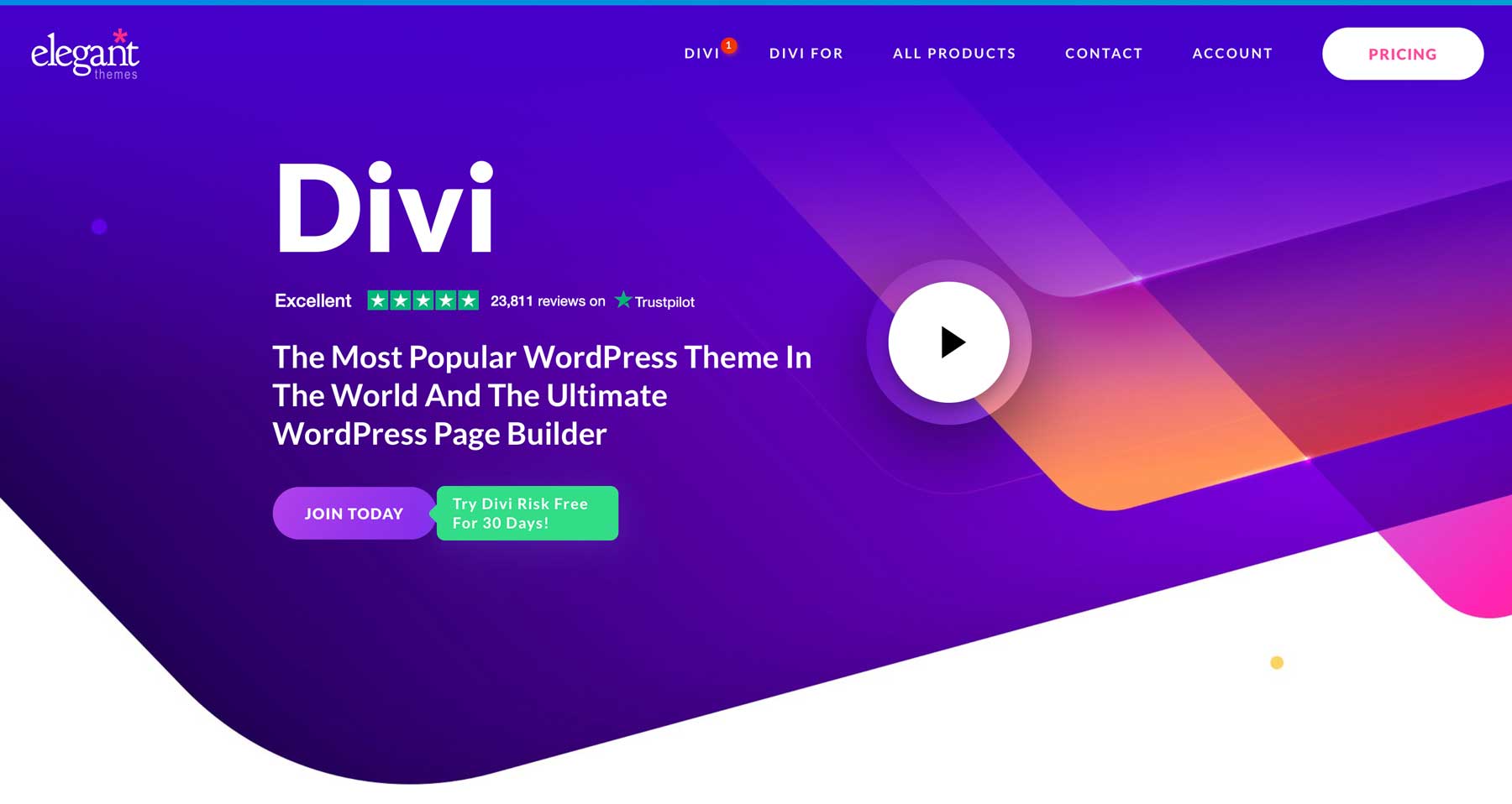 Divi best AI landing page builder