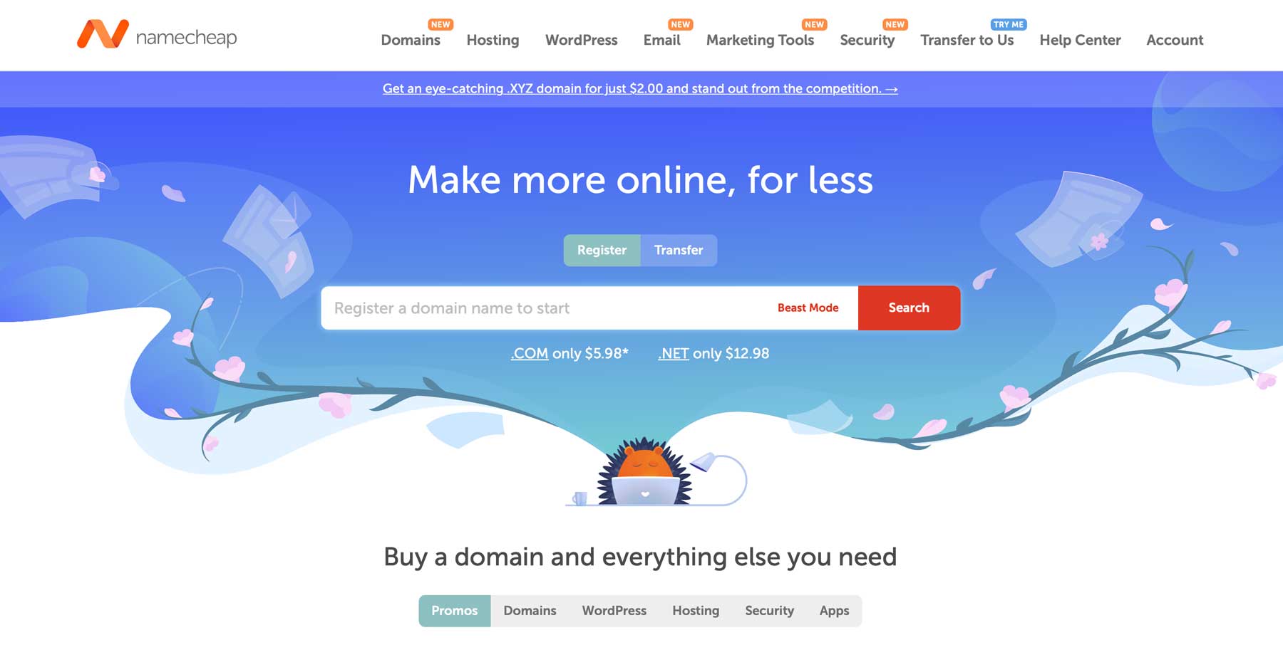 Namecheap domain registrar