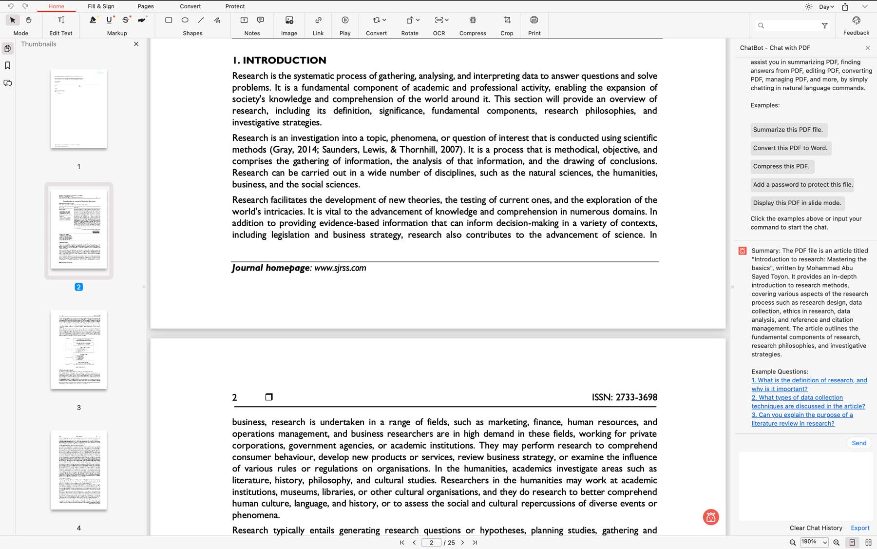 summarize PDF documents