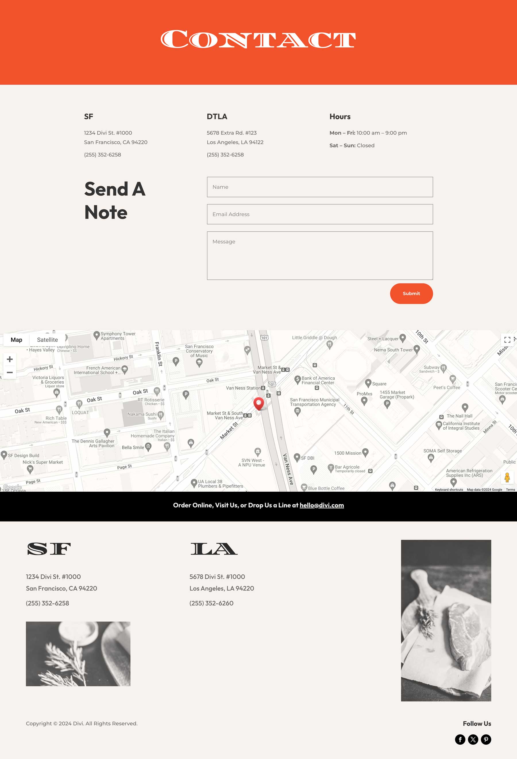 Butcher Shop Layout Pack for Divi