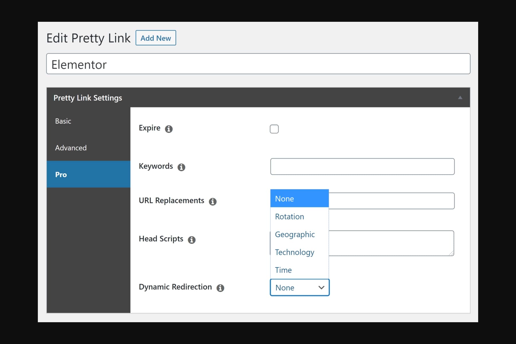 pretty links dynamic rotation