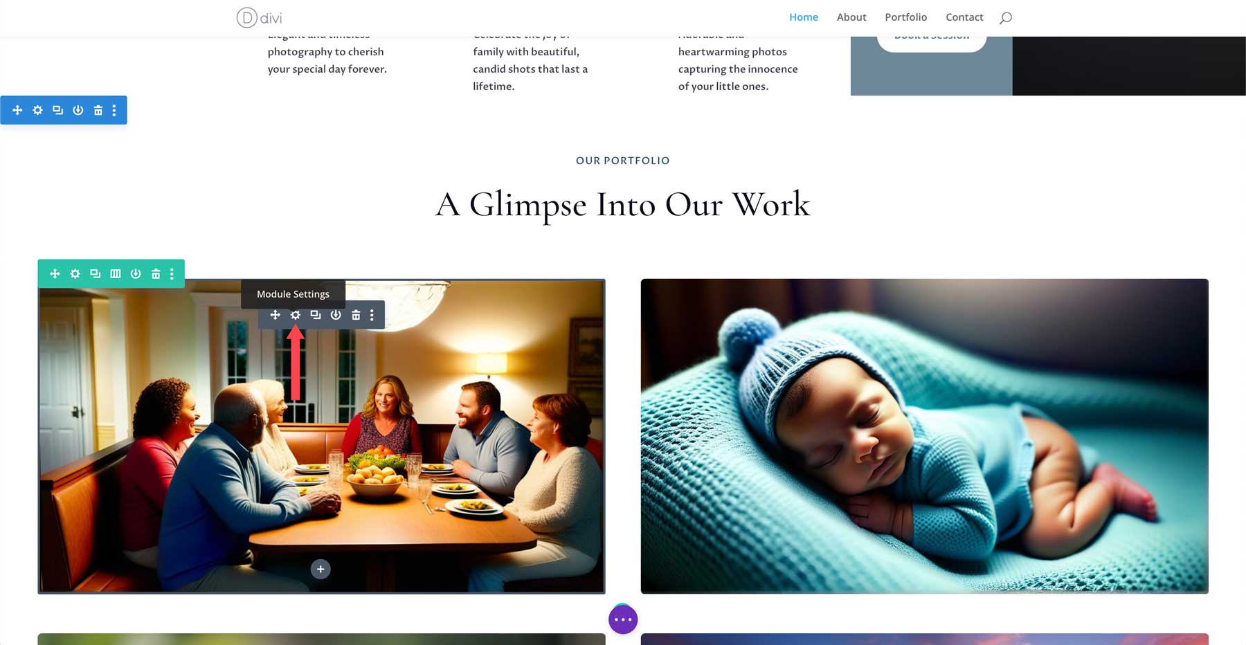 Divi image module