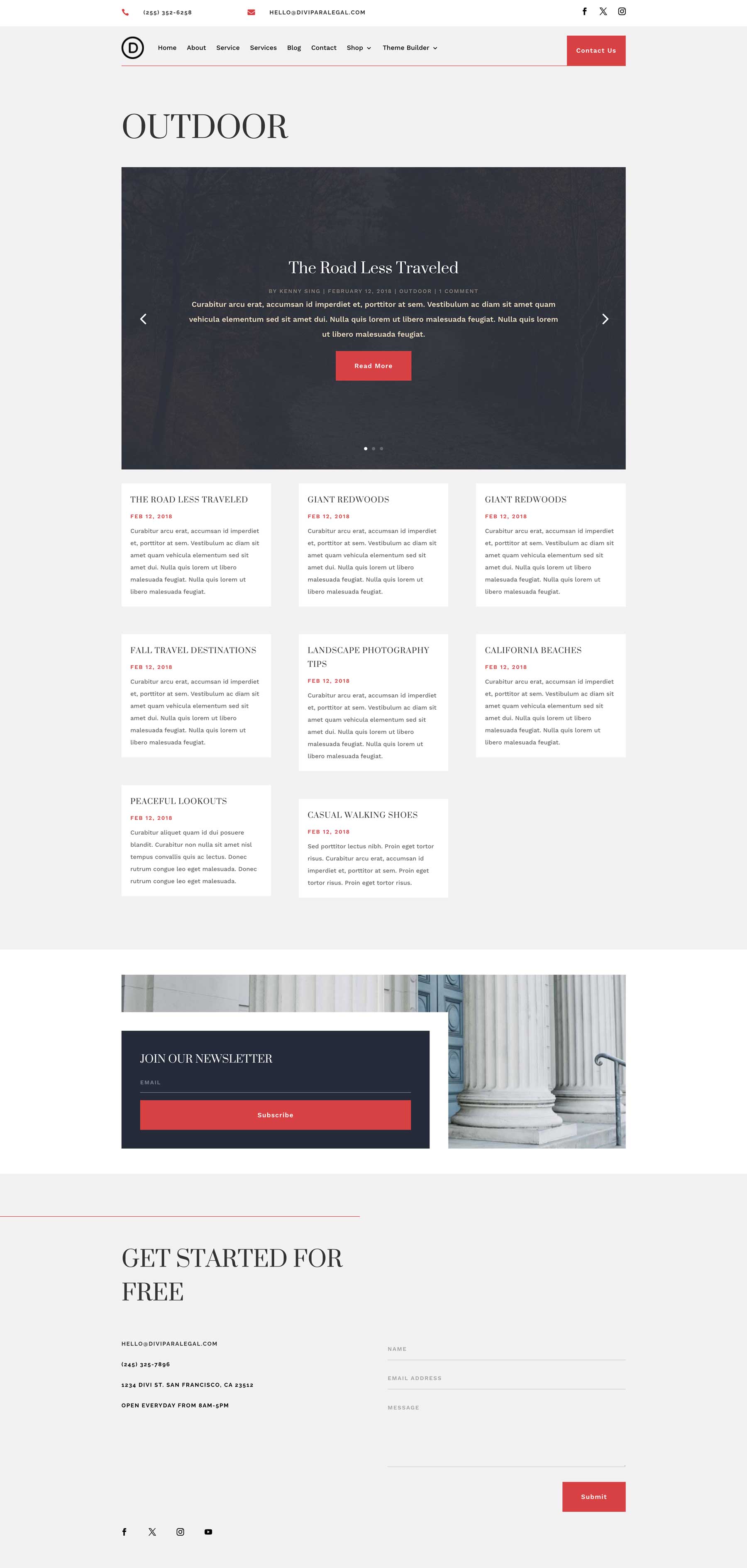 Paralegal theme builder pack