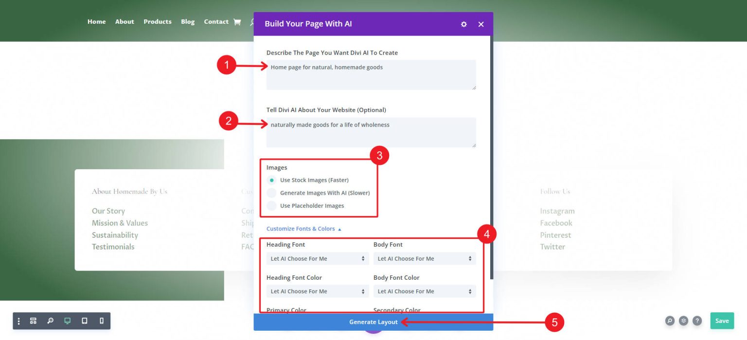Section Generator How to Use Divi's New AI Section Generator