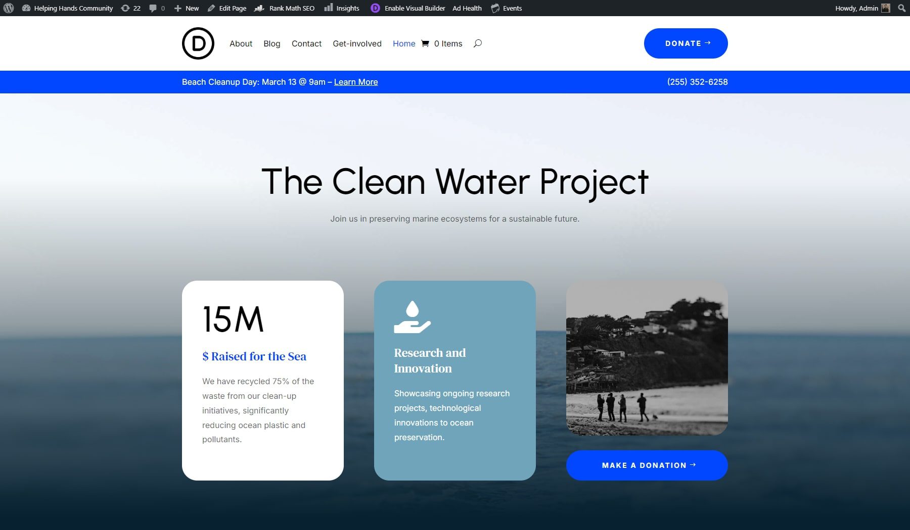 Non-Profit Website Overview