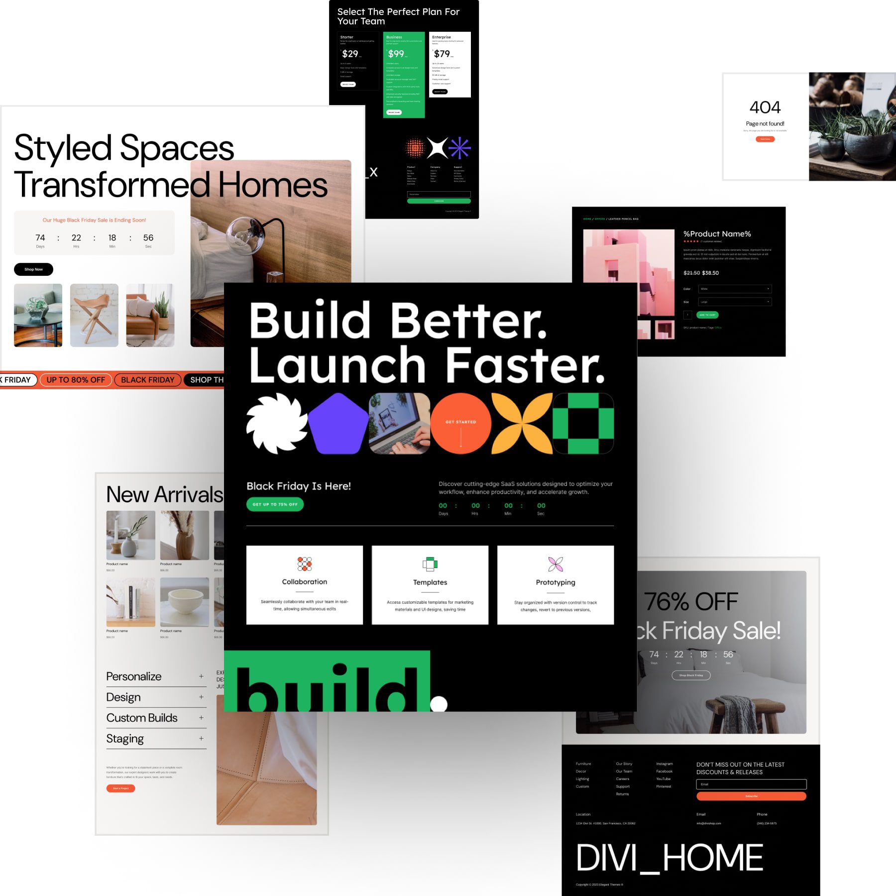 Divi Black Friday Website Packs